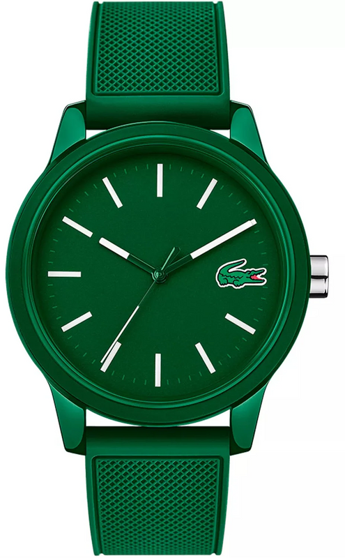 Lacoste 12.12 Green Dial Green Silicone Strap Watch for Men - 2010985 Authentic Buy Shop Now