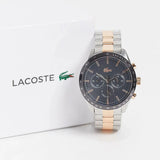 Lacoste Boston Gray Dial Two Tone Steel Strap Watch for Men - 2011112 Authentic Buy Shop Now