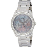 Guess G Twist Diamonds Silver Dial Silver Steel Strap Watch For Women - W1201L1 Authentic Buy Shop Now