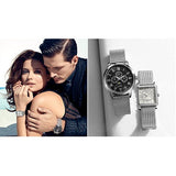 Guess Delancey Black Dial Silver Mesh Bracelet Watch for Men - W0871G1 Authentic Buy Shop Now