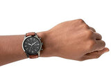 Fossil Townsman Chronograph Gray Dial Brown Leather Strap Watch for Men - FS5522 Authentic Buy Shop Now