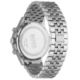 Hugo Boss Aeroliner Chronograph Quartz Black Dial Silver Steel Strap Watch For Men - HB1512446 Authentic Buy Shop Now