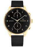 Tommy Hilfiger Chase Quartz Black Dial Black Mesh Bracelet Watch for Men - 1791580 Authentic Buy Shop Now