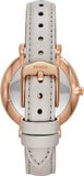 Fossil Jacqueline Mother of Pearl Dial Grey Leather Strap Watch for Women - ES4672 Authentic Buy Shop Now