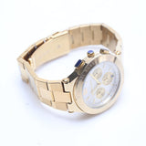 Michael Kors Wyatt Chronograph White Dial Gold Steel Strap Watch For Women - MK5933 Authentic Buy Shop Now