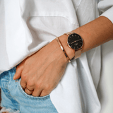 Daniel Wellington Classic Petite Evergold Black Dial Gold Mesh Bracelet Watch For Women - DW00100349 Authentic Buy Shop Now