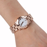 Marc Jacobs Mini Amy White Dial Rose Gold Steel Strap Watch for Women - MBM3078 Authentic Buy Shop Now