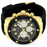 Guess Poseidon Chronograph Black Dial Black Rubber Strap Watch for Men - GW0057G1 Authentic Buy Shop Now