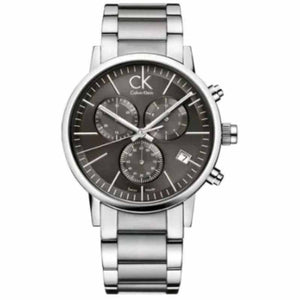Calvin Klein Post Minimal Chronograph Black Dial Silver Steel Strap Watch for Men - K7627161 Authentic Buy Shop Now
