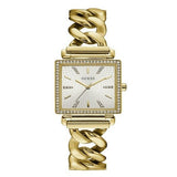 Guess Vanity Diamonds Silver Dial Gold Steel Strap Watch for Women - W1030L2 Authentic Buy Shop Now