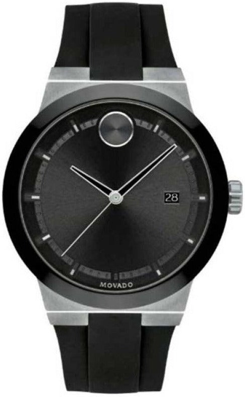 Movado Bold Fusion Black Dial Black Silicone Strap Watch for Men - 3600624 Authentic Buy Shop Now