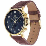 Tommy Hilfiger Daniel Blue Dial Brown Leather Strap Watch for Men - 1710380 Authentic Buy Shop Now