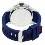 Tommy Hilfiger Nolan Chronograph Blue Dial Blue Rubber Strap Watch for Men - 1791142 Authentic Buy Shop Now