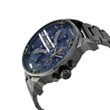Diesel Big Daddy 2.0 Chronograph Blue Dial Grey Steel Strap Watch For Men - DZ7331 Authentic Buy Shop Now