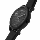 Emporio Armani Meccanico Quartz Black Dial Black Leather Strap Watch For Men - AR60032 Authentic Buy Shop Now