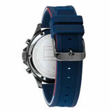 Tommy Hilfiger Bank Blue Dial Blue Rubber Strap Watch for Men - 1791721 Authentic Buy Shop Now