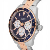 Guess Odyssey Blue Dial Two Tone Steel Strap Watch For Men - W1107G3 Authentic Buy Shop Now