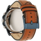 Fossil Grant Chronograph Blue Dial Brown Leather Strap Watch for Men - FS5151 Authentic Buy Shop Now