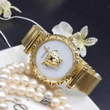 Versace Palazzo Empire Greca White Dial Gold Mesh Bracelet Watch for Women - VEDV00619 Authentic Buy Shop Now