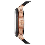 Fossil Machine Chronograph Black Dial Black Leather Strap Watch for Men - FS5120 Authentic Buy Shop Now