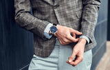 Movado 1881 Automatic Blue Dial Black Leather Strap Watch For Men - 606874 Authentic Buy Shop Now