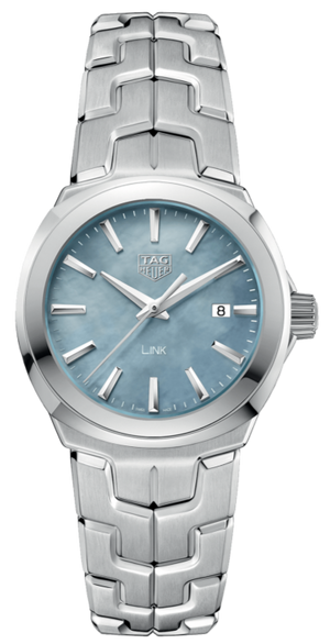 Tag Heuer Link Quartz Mother of Pearl Dial Silver Steel Strap Watch for Women - WBC1311.BA0600 Authentic Buy Shop Now
