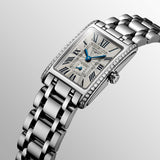 Longines Dolcevita Diamonds Silver Dial Silver Steel Strap Watch for Women - L5.258.0.71.6 Authentic Buy Shop Now