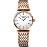 Longines La Grande Classique De Longines White Dial Two Tone Mesh Bracelet Watch for Women - L4.209.1.91.7 Authentic Buy Shop Now