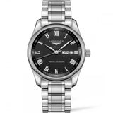 Longines Master Collection Automatic Day Date Black Dial Silver Steel Strap Watch for Men - L2.755.4.51.6 Authentic Buy Shop Now