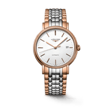 Longines Presence 38.5mm Automatic White Dial Two Tone Steel Strap Watch for Men - L4.921.1.12.7 Authentic Buy Shop Now