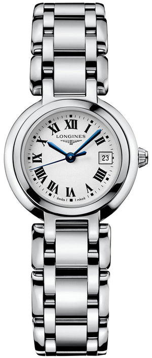 Longines PrimaLuna White Dial Silver Steel Strap Watch for Women - L8.110.4.71.6 Authentic Buy Shop Now