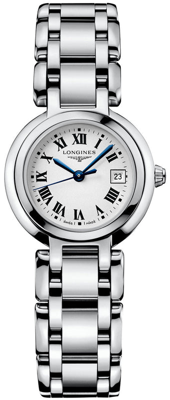 Longines PrimaLuna White Dial Silver Steel Strap Watch for Women - L8.110.4.71.6 Authentic Buy Shop Now