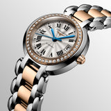 Longines PrimaLuna Automatic Diamond 26.5mm Silver Dial Two Tone Steel Strap Watch for Women - L8.111.5.79.6 Authentic Buy Shop Now
