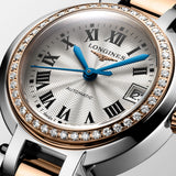 Longines PrimaLuna Automatic Diamond 26.5mm Silver Dial Two Tone Steel Strap Watch for Women - L8.111.5.79.6 Authentic Buy Shop Now