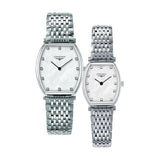 Longines La Grande Classique de Longines Tonneau White Dial Silver Steel Strap Watch for Women - L4.205.4.87.6 Authentic Buy Shop Now