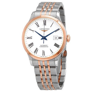 Longines Record Automatic 18K Pink Gold Watch for Men - L2.821.5.11.7 Authentic Buy Shop Now
