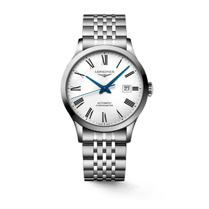 Longines Record Automatic Stainless Steel 40mm Watch for Men - L2.821.4.11.6 Authentic Buy Shop Now
