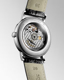 Longines Presence 38.5mm Automatic White Dial Black Leather Strap Watch for Men - L4.921.4.11.2 Authentic Buy Shop Now