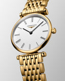 Longines La Grande Classique De Longines White Dial Gold Steel Strap Watch for Women - L4.209.2.11.8 Authentic Buy Shop Now