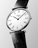 Longines La Grande Classique De Longines White Dial Black Leather Strap Watch for Women - L4.755.4.11.2 Authentic Buy Shop Now