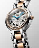 Longines PrimaLuna Automatic Diamond 26.5mm Silver Dial Two Tone Steel Strap Watch for Women - L8.111.5.79.6 Authentic Buy Shop Now