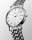 Longines Presence Automatic White Dial Silver Steel Strap Watch for Men - L4.921.4.12.6 Authentic Buy Shop Now