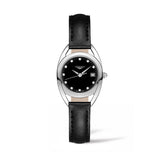 Longines Equestrian Quartz Diamond Black Dial Watch for Women - L6.136.4.57.0 Authentic Buy Shop Now