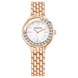 Swarovski Lovely Crystals Mother of Pearl Dial Rose Gold Steel Strap Watch for Women - 5261496 Authentic Buy Shop Now