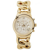 Michael Kors Runway Twist Gold Dial Gold Stainless Steel Strap Watch for Women - MK3131 Authentic Buy Shop Now