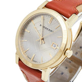 Burberry The City Gold Dial Orange Leather Strap Watch for Women - BU9016 Authentic Buy Shop Now