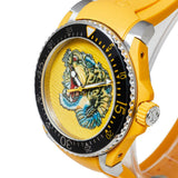 Gucci Dive Tiger Yellow Dial Yellow Rubber Strap Watch For Men - YA136317 Authentic Buy Shop Now