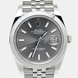 Rolex Datejust 41 Oyster Grey Dial Silver Oystersteel Bracelet Watch for Men - M126300-0008 Authentic Buy Shop Now