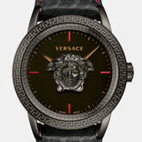 Versace Palazzo Empire Black Dial Black Leather Strap Watch for Men - VERD00218 Authentic Buy Shop Now