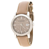 Burberry The City Beige Dial Beige Leather Strap Watch for Women - BU9107 Authentic Buy Shop Now